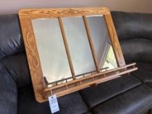 Oak mirror