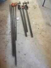 Pipe and bar clamps