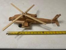 Handcrafted military helicopter
