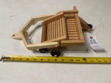 Handcrafted wood windrow conveyor