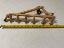 Handcrafted 6 bottom wood plow