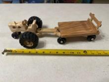 Wood Tractor and flatbed