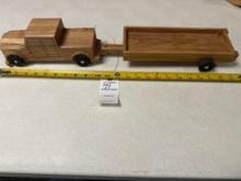 Handcrafted truck and trailer