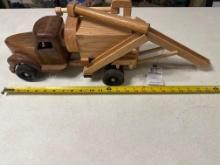 Handcrafted wood corn sheller