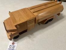 Handcrafted wood fuel hauler