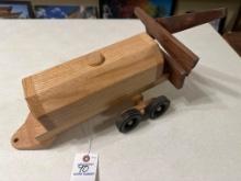 Handcrafted wood sprayer with boom