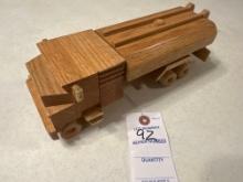 Handcrafted wood fuel hauler