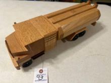 Handcrafted wood fuel hauler