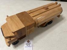 Handcrafted wood fuel hauler