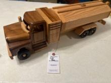 Handcrafted wood fuel hauler
