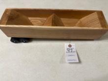 Handcrafted hopper bottom grain trailer