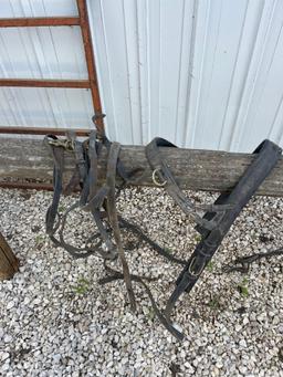 Single pony harness, misc. harness parts