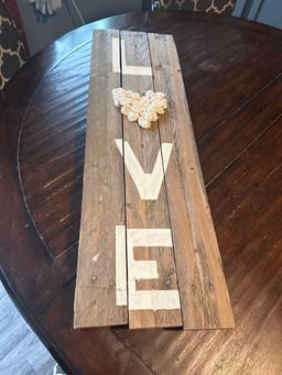 "A friend in need" painting, rustic coat hanger, decorative signs