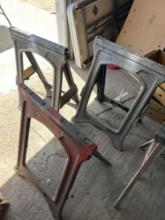 3 folding saw horses