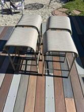 Set of 4 patio bar stools