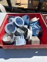 Assorted electrical boxes and covers