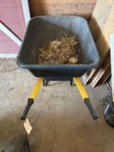 Plastic wheel barrow