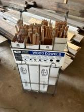 Assorted wood dowels