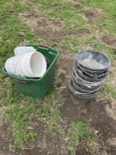 2 large flower planters