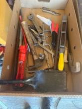 ASSORTMENT OF HAND TOOLS inc. VISE gRIPS, CRSECENT WRENCHES, PLIERS