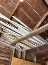 PVC pipe, wood trim, misc