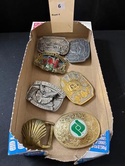 7 ct. Assortment of Collectible Belt Buckles