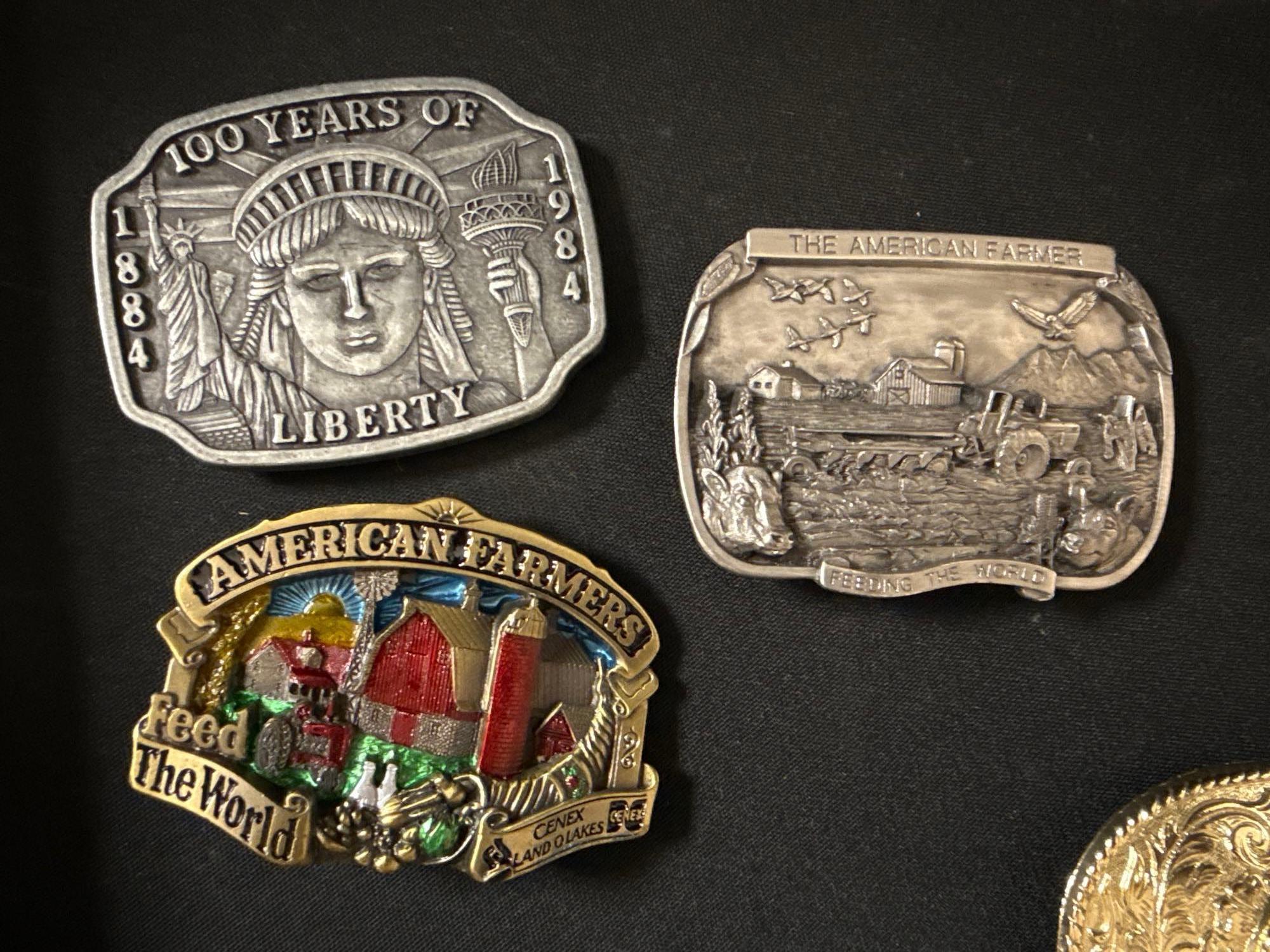 7 ct. Assortment of Collectible Belt Buckles