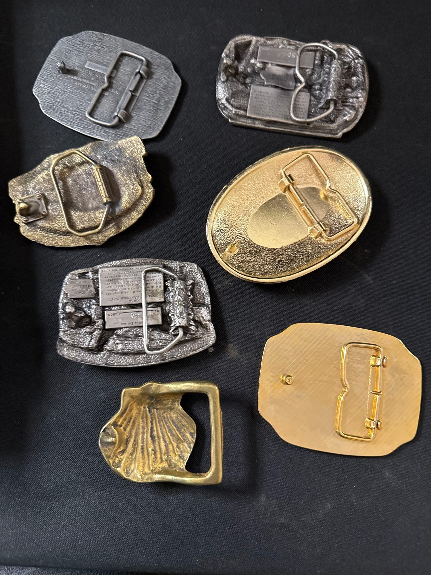 7 ct. Assortment of Collectible Belt Buckles