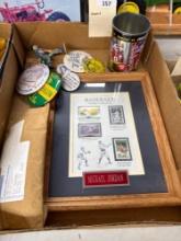 Baseball Stamp Collection-pins, buttons, and more
