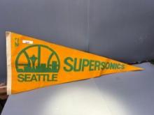 Vintage NBA Seattle Supersonics Pennant