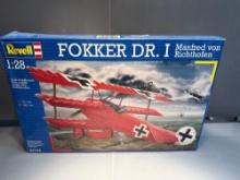 Revell Fokker Dr. I Airplane Model in box