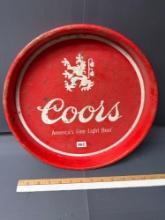 Coors Beer Metal Tray-13''Round