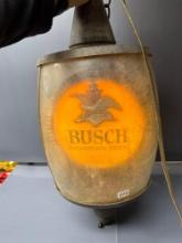 Busch Beer Double Sided Lighted Hanging Sign - 23''T x 12'' Round