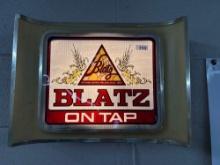 Blatz Beer Lighted Sign- 16'' x 12''