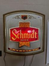Schmidt Beer Lighted Sign- 19'' w x 21'' t