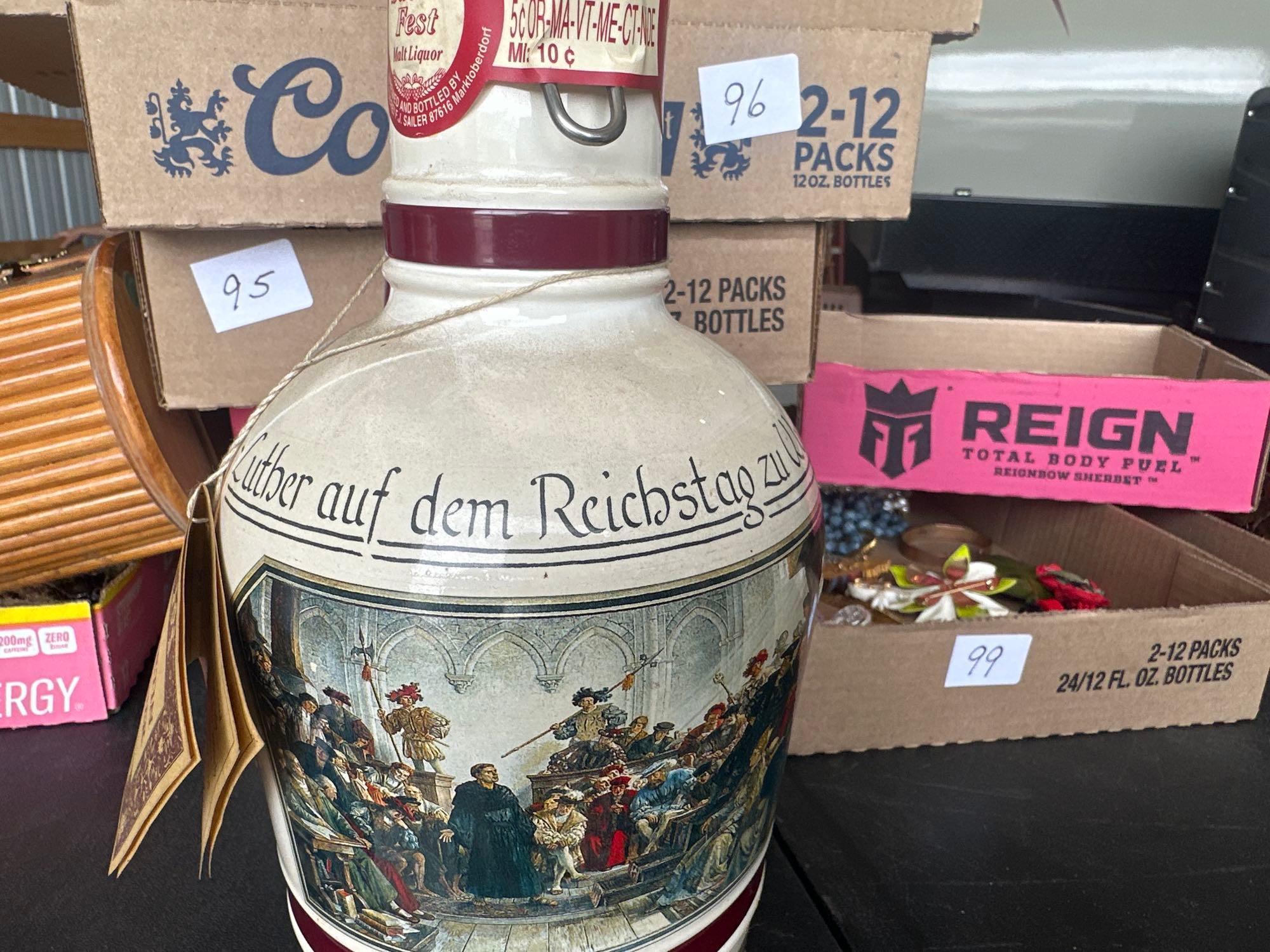 Martin Luther Sailer Fest malt liquor crock jug. Sealed!!!
