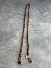 12 chain with hooks.