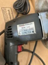 Rigid/Kollman Power Spin drain cleaning tool, Model K-38, cleans pipes from 3/4'' to 2'' in diameter