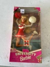 Nebraska Huskers University Barbie Shipping