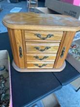 Wood jewelry box. Shipping