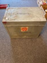 Two vintage tool boxes