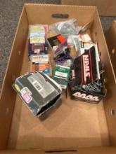 Box of assorted nails, screws, most NIB