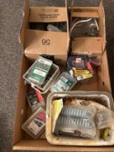 Box of assorted screws and nails,