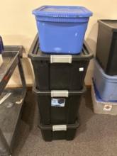Plastic storage totes