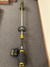 Dewalt 40V max XR brushless cordless trimmer, battery charger and battery