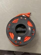 Approximately 100ft extension cord with reel