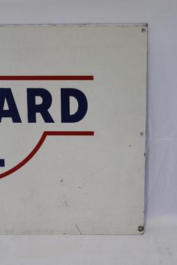Standard Oil of Kentucky Single Sided Tin Rack Sign