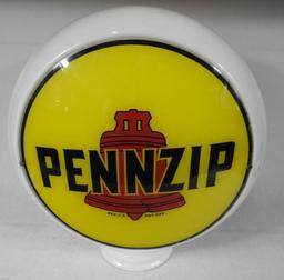 Pennzip Red Bell Gas Pump Globe