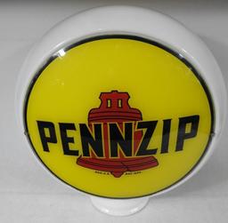 Pennzip Red Bell Gas Pump Globe