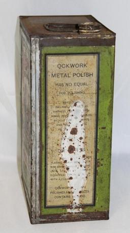 Texaco Qwkwork 1 Gallon Graphic Automobile Polish Can